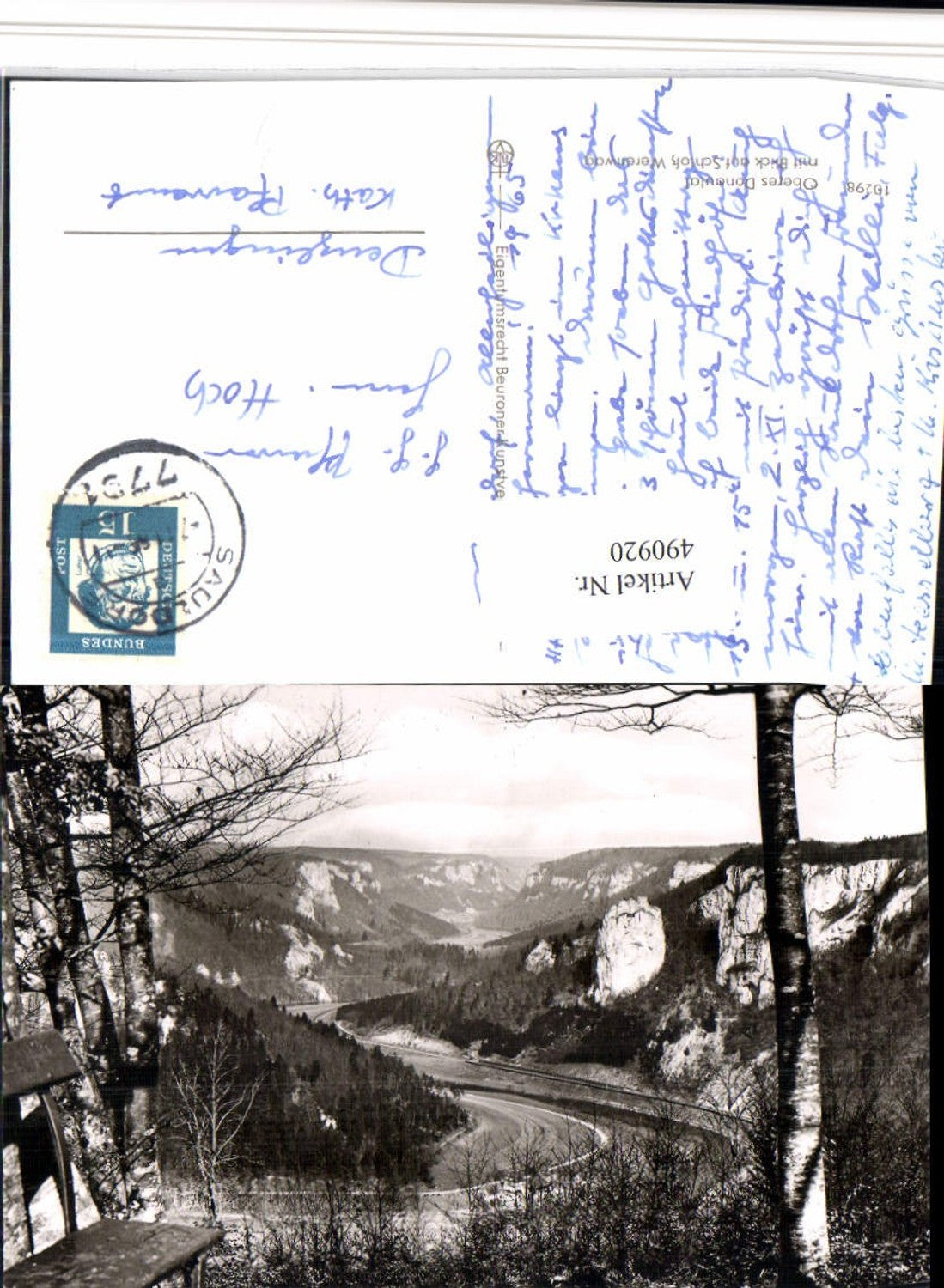 490920, Upper Danube Valley with a view of Werenwag Castle near Beuron