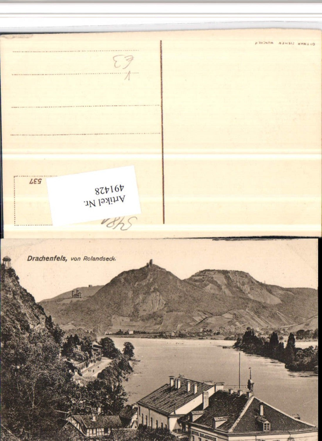 491428, Rolandseck with view of Drachenfels pub Ottmar Zieher 537
