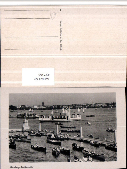 492366, Hamburg Outer Alster Rowing boat Boats