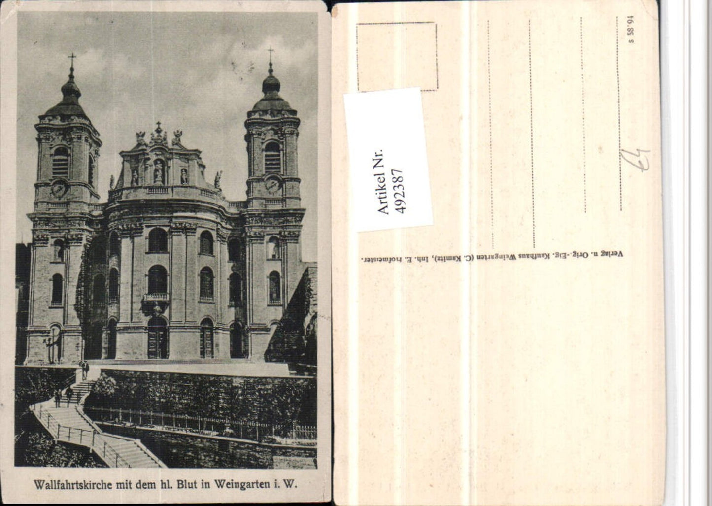 492387, Weingarten Pilgrimage Church St. Martin