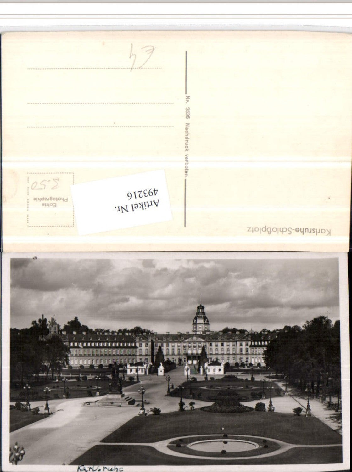 493216, Karlsruhe Schlossplatz Schloss