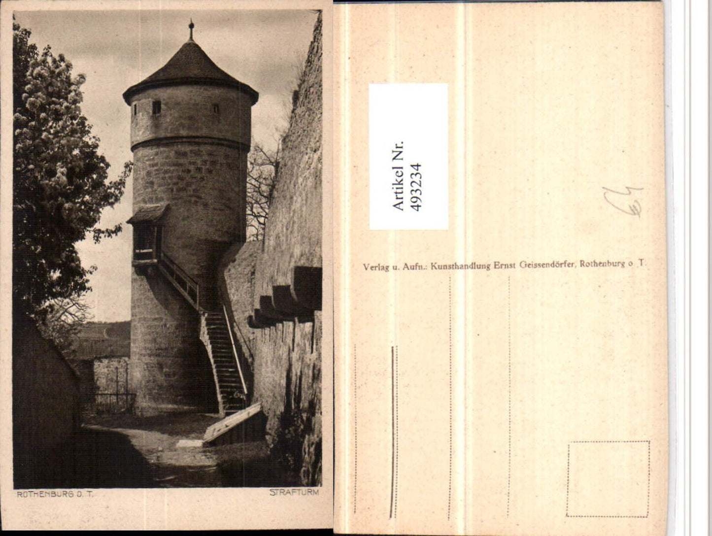 493234, Rothenburg ob der Tauber Penal Tower