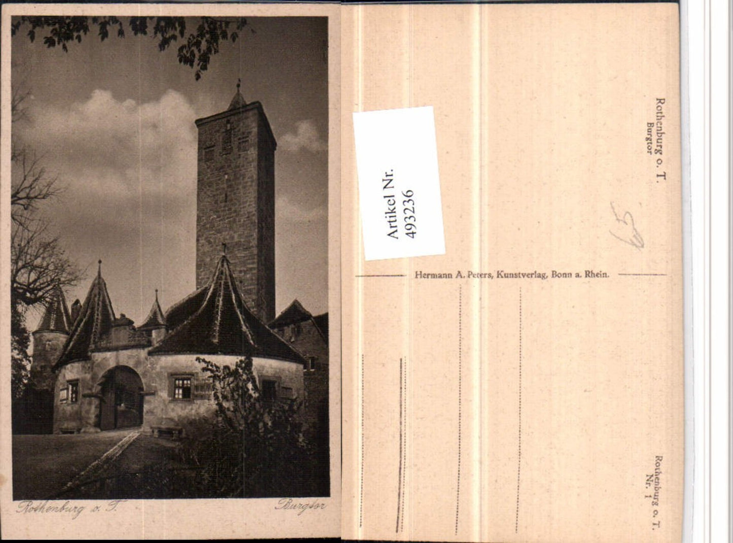 493236, Rothenburg ob der Tauber, Burgtor Tower