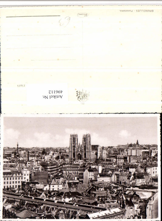 496112, Belgium Brussels Panorama Partial View