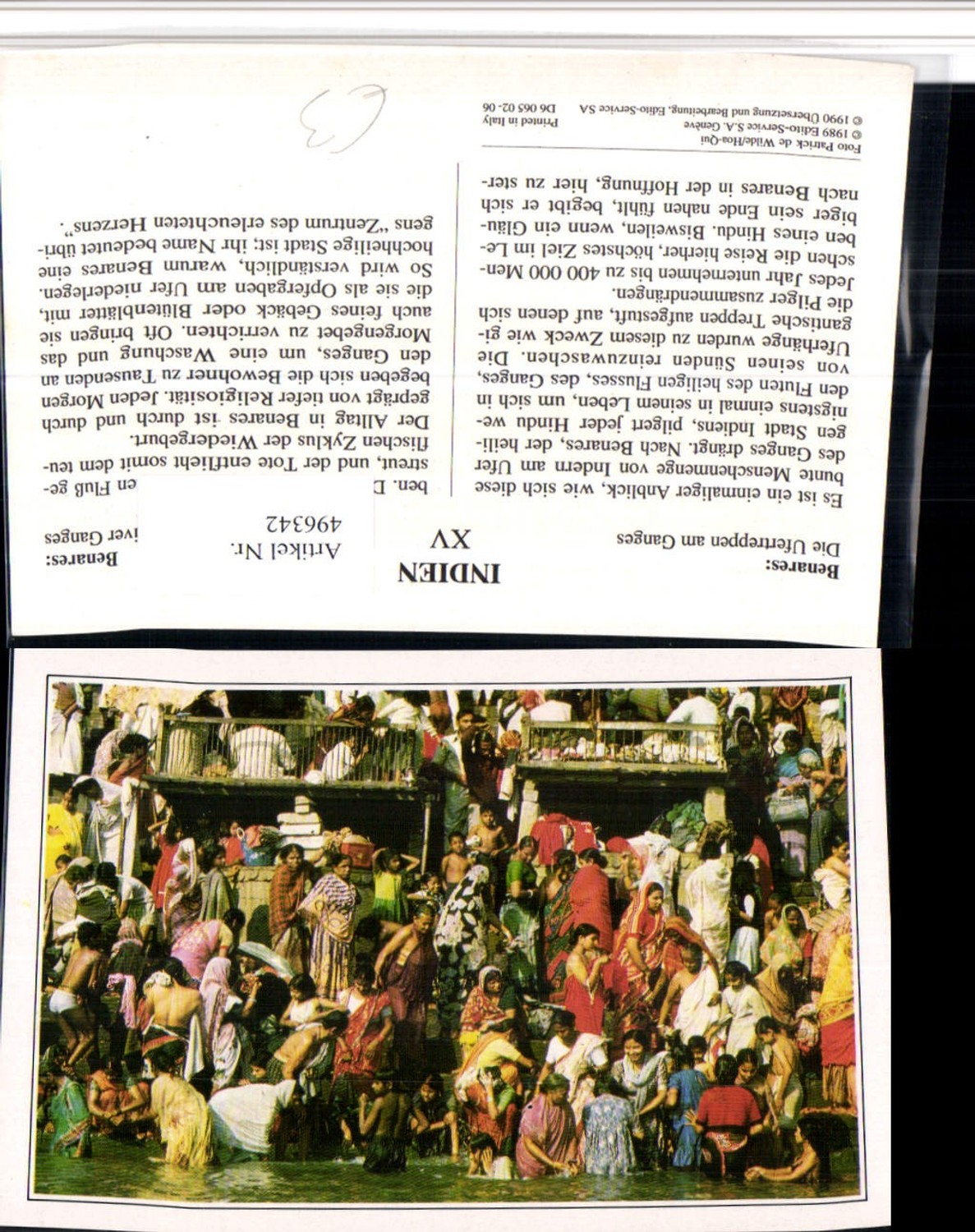 496342,India Benares Ghats on the river Ganges bank stairs types