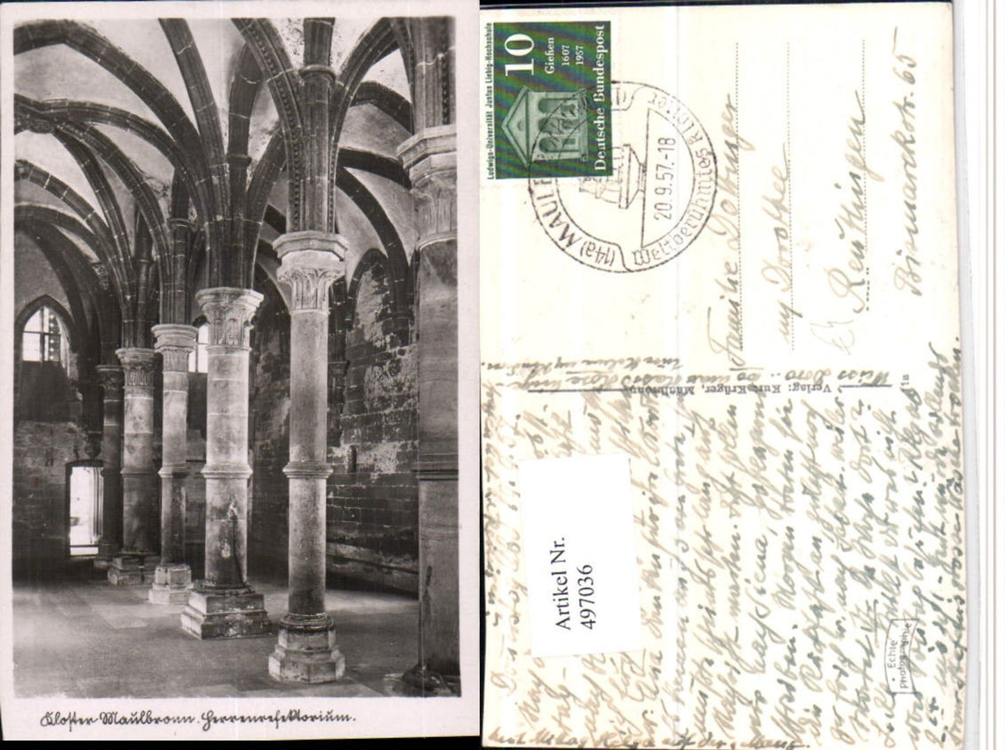 497036, Maulbronn Monastery, Men's Refectory, Interior View