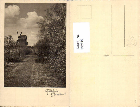 499310, Photo Ak Windmill Landscape