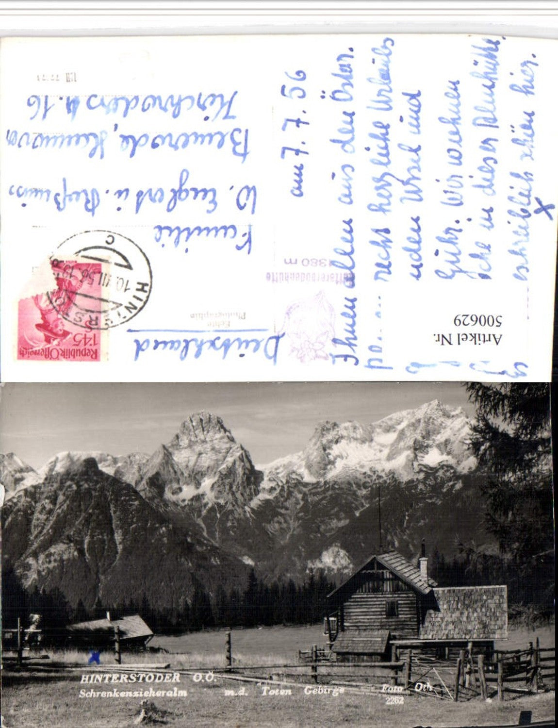 500629, Hinterstoder Schrenkenzieheralm mountain scenery pub photo Oth 2262