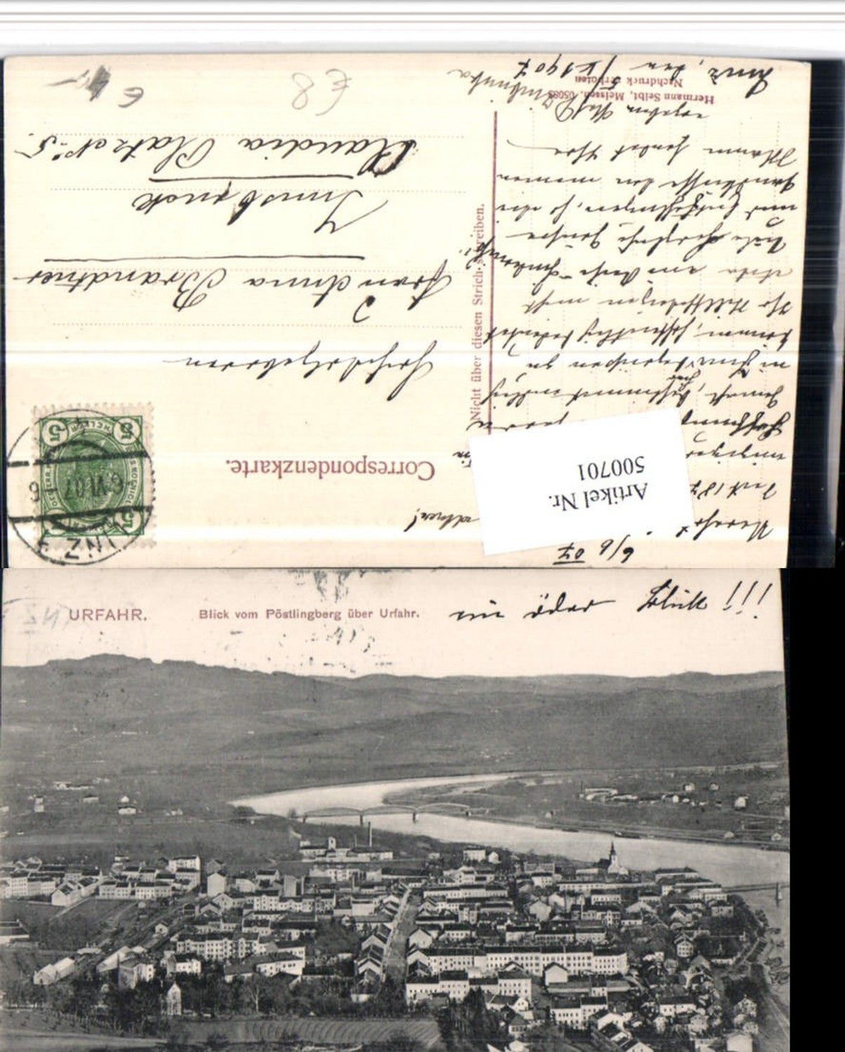 500701, Linz on the Danube Urfahr, general view from Pöstlingberg