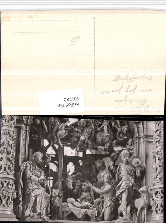 501282, Überlingen Church Altar Nativity Scene Detail