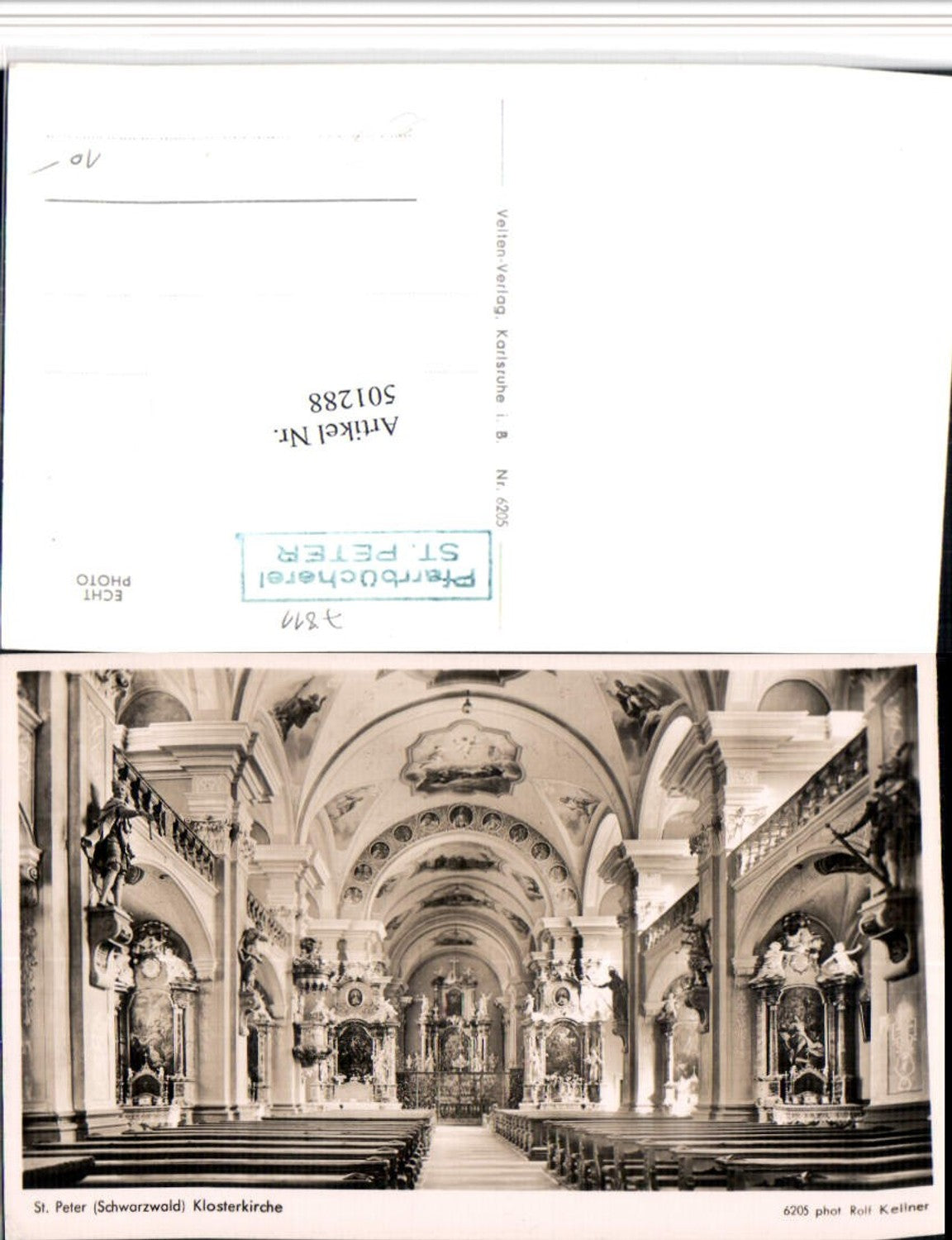 501288,St. Peter im Schwarzwald Kirche Innenansicht