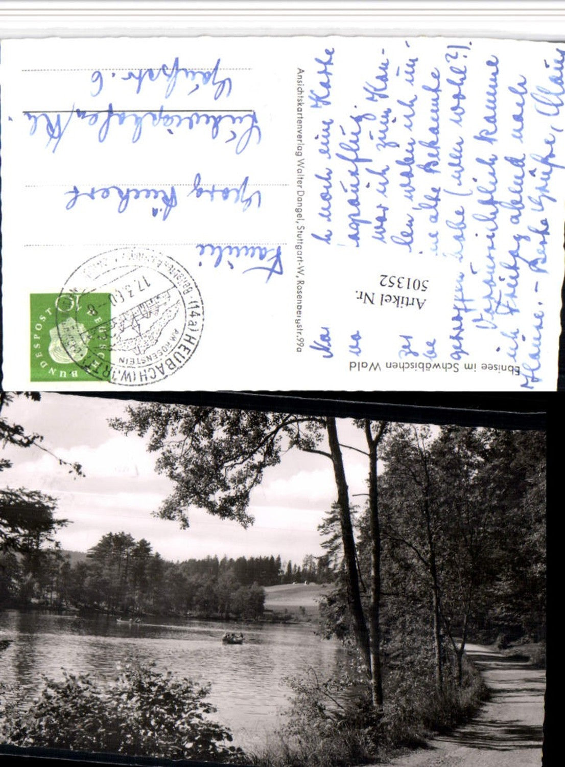 501352, Ebnisee Lake in the Swabian Forest near Kaisersbach