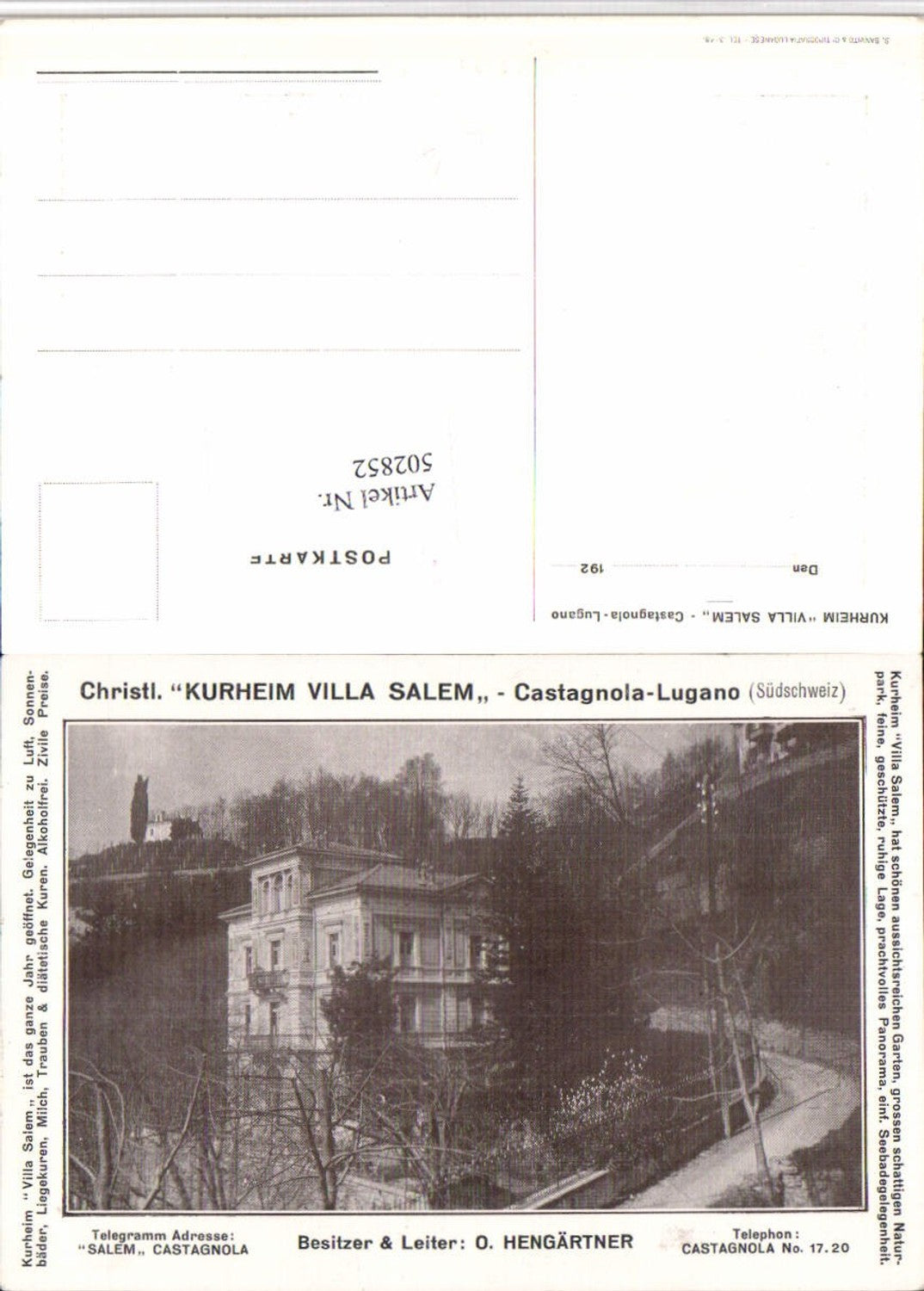 Alte Ansichtskarte – Old Postcard