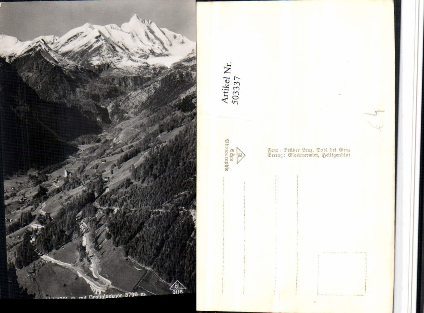503337, Heiligenblut Total view with Großglockner mountain backdrop