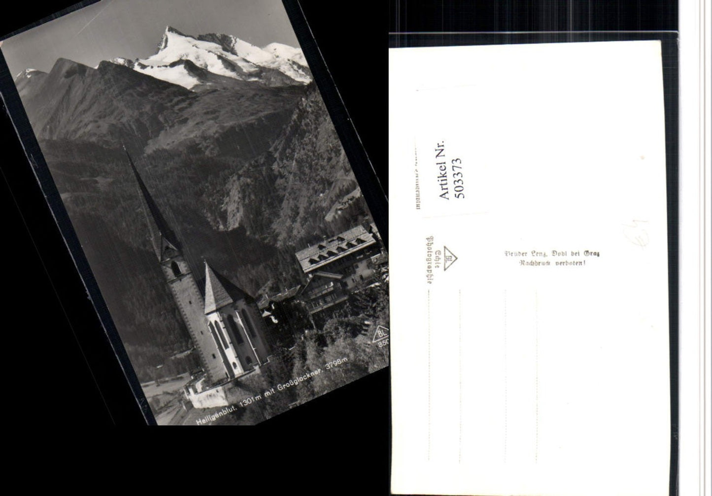 503373, Heiligenblut Church with Großglockner mountain backdrop
