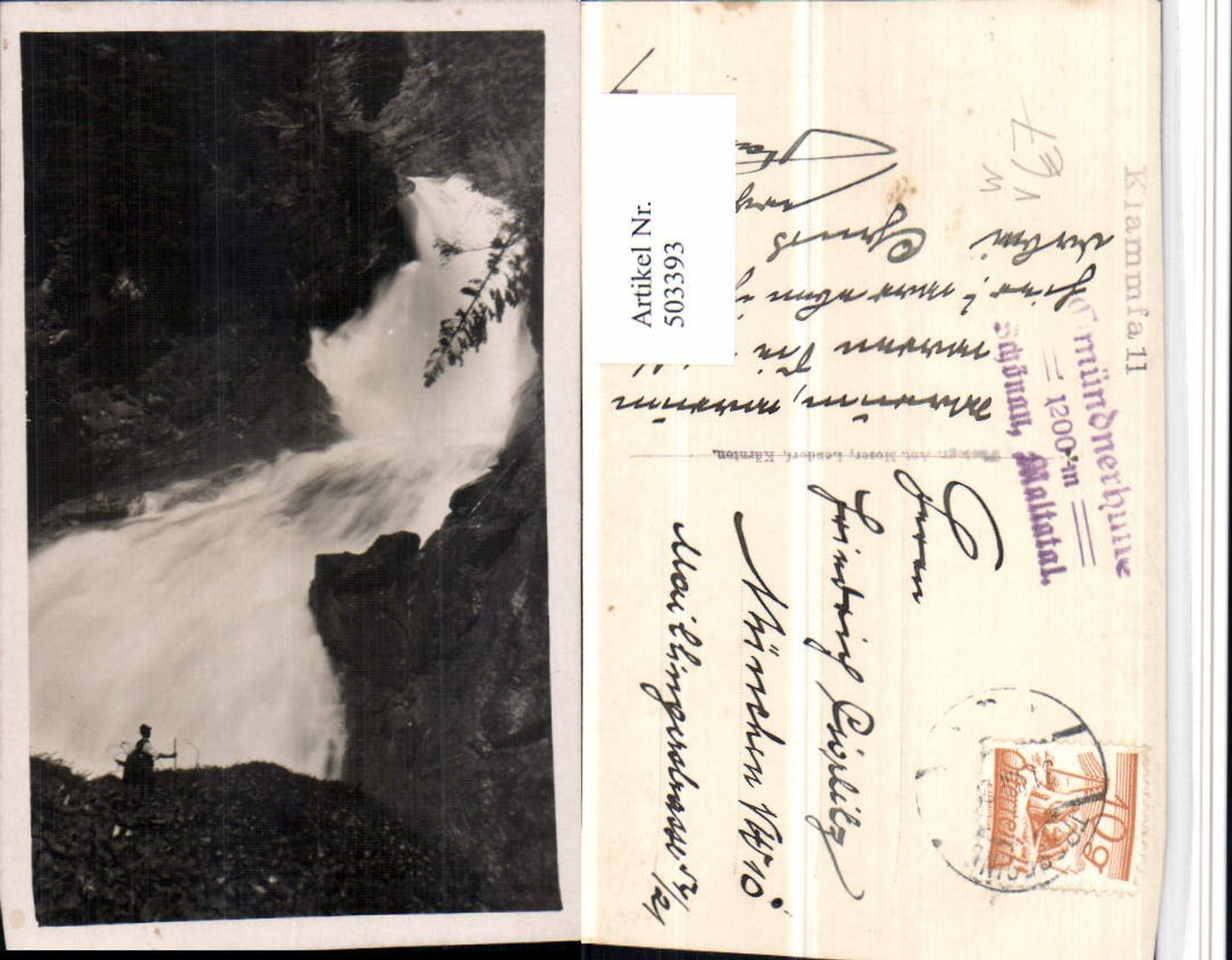 503393, Klammfall Waterfall near Schönau, Malta pub, photo by Ant. Moser