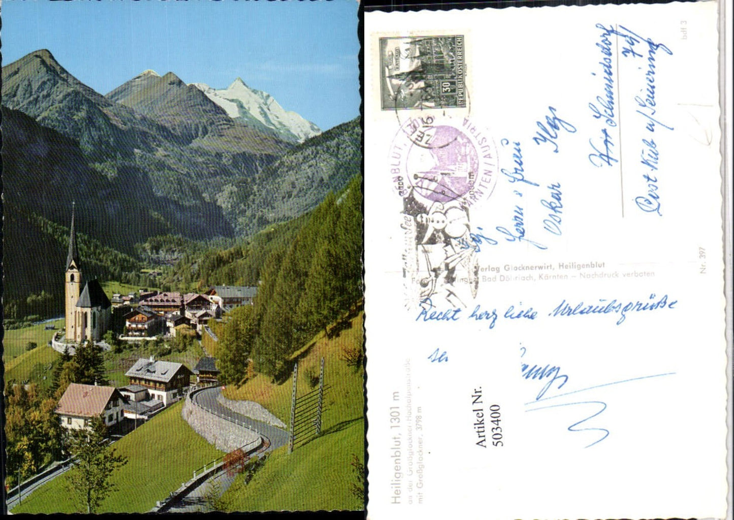 503400, Heiligenblut Total view with Großglockner mountain backdrop