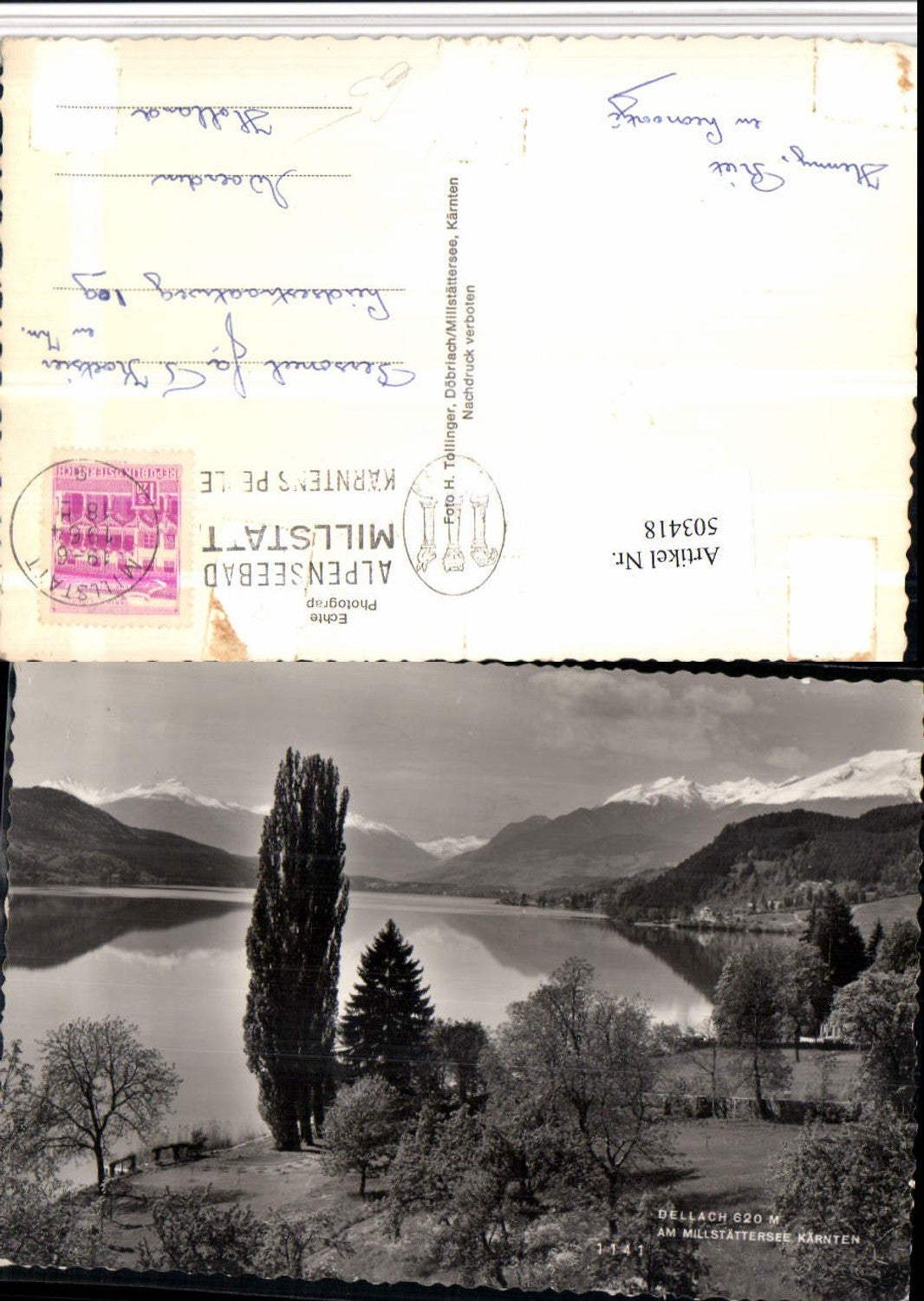 503418, Dellach am Millstättersee, lake and mountain scenery