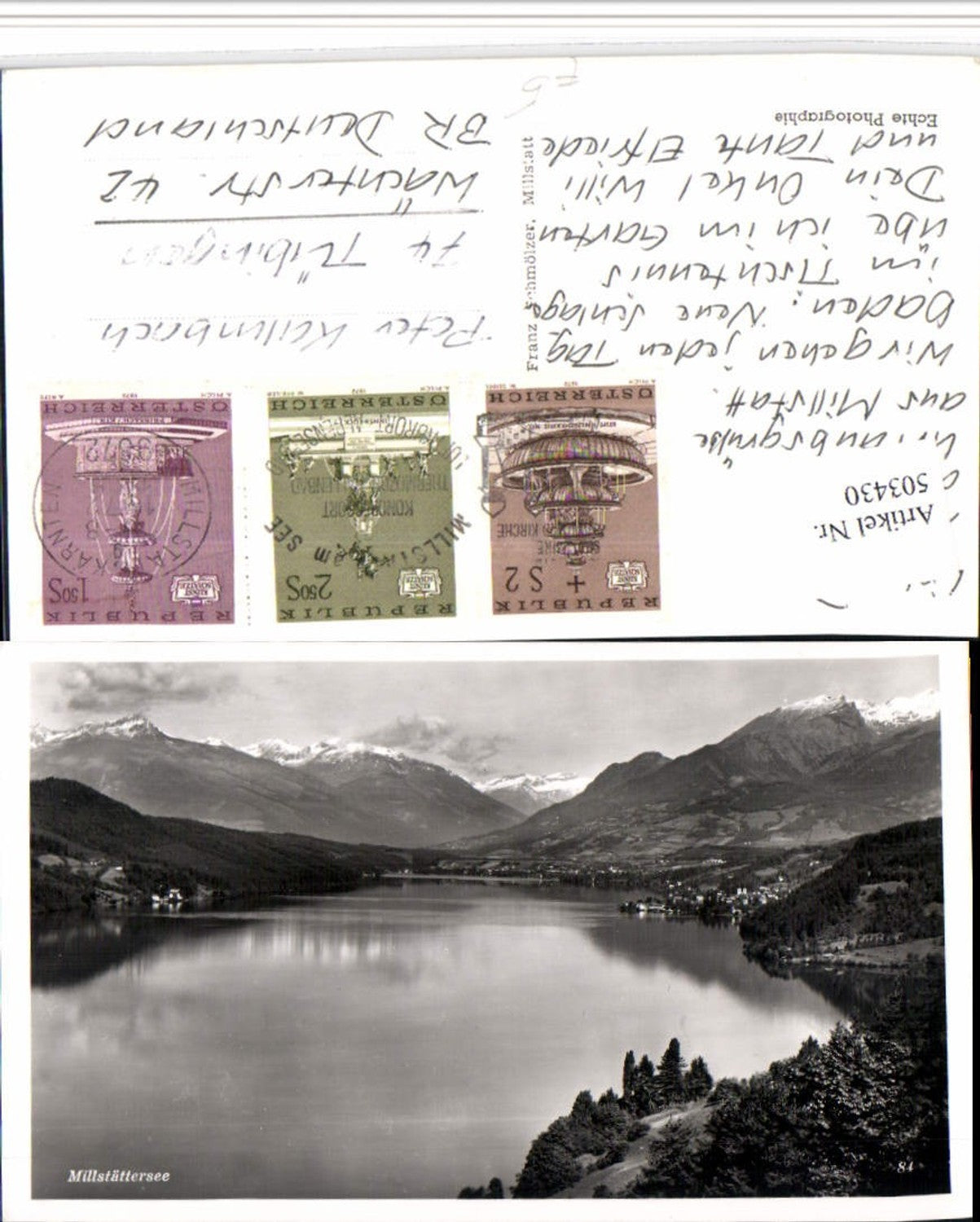 503430, Millstättersee Lake near Millstatt Mountain scenery