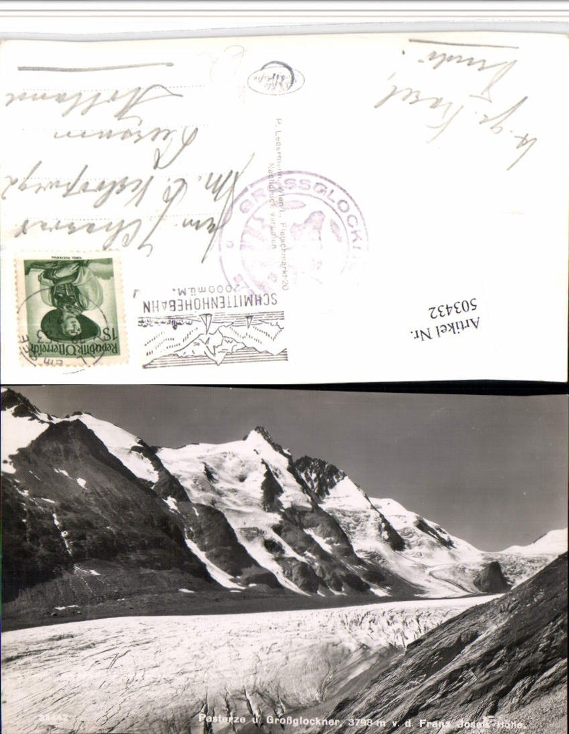 503432, Pasterze and Großglockner near Heiligenblut, mountain scenery