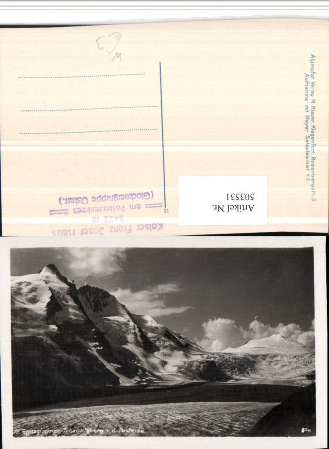 503531, Grossglockner Johannisberg Pasterze near Heiligenblut mountain scenery