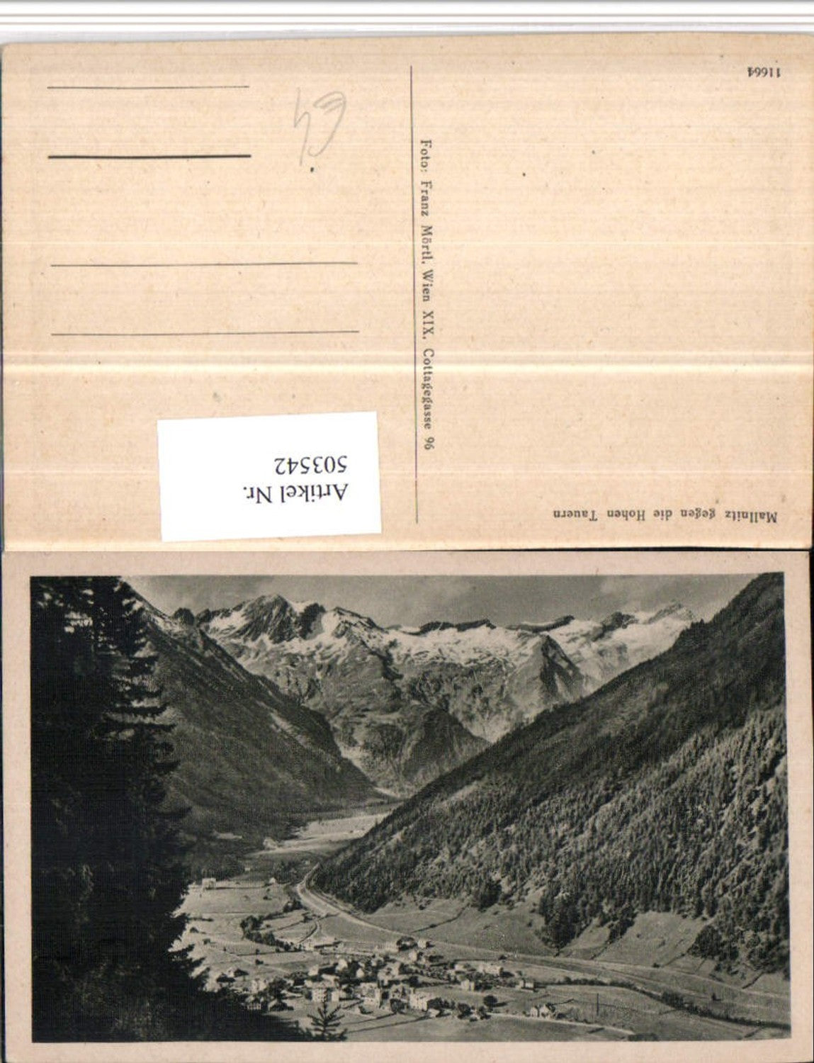 503542, Mallnitz Total view against the Hohen Tauern mountain scenery