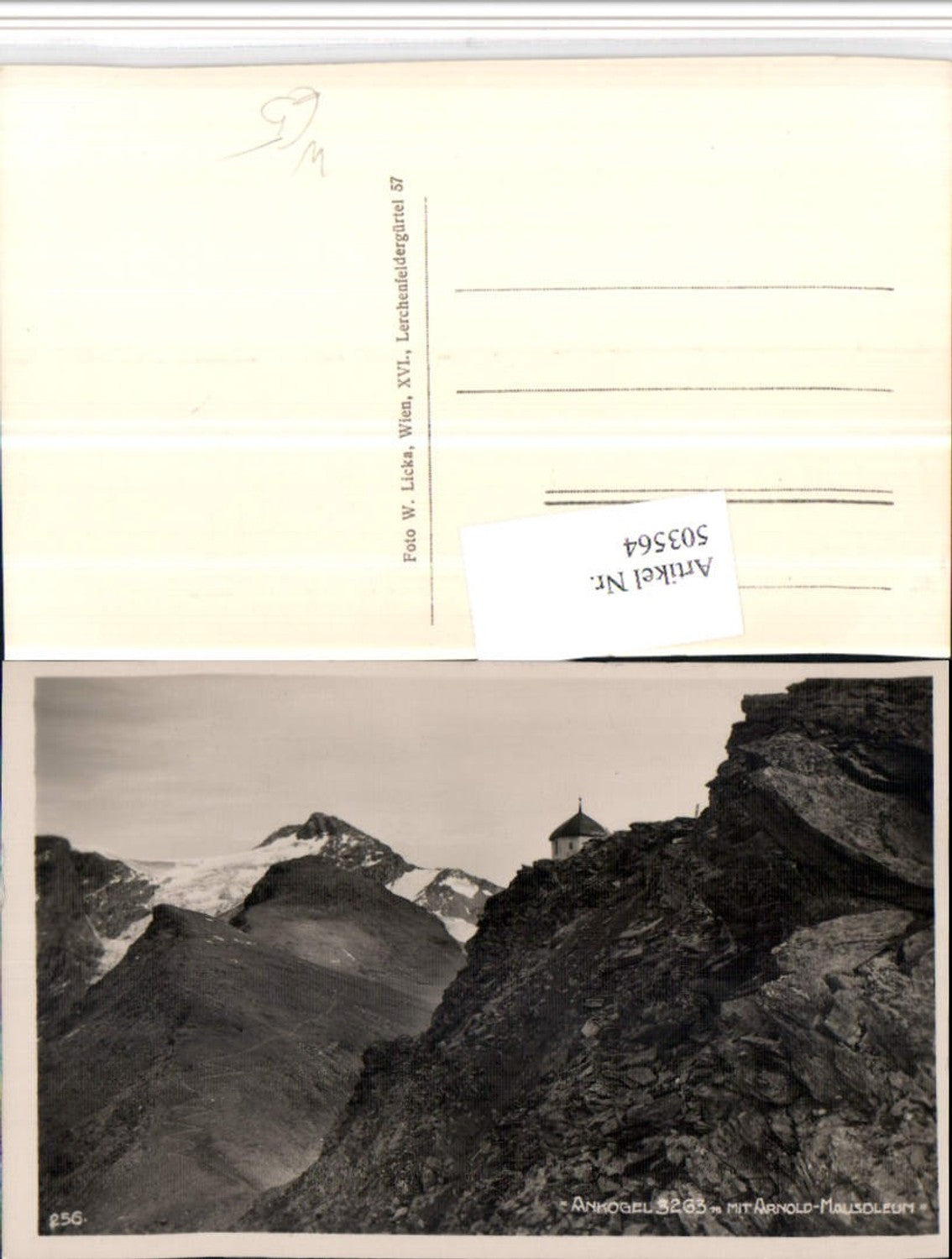 503564, Ankogel with Arnold Mausoleum near Mallnitz, mountain scenery