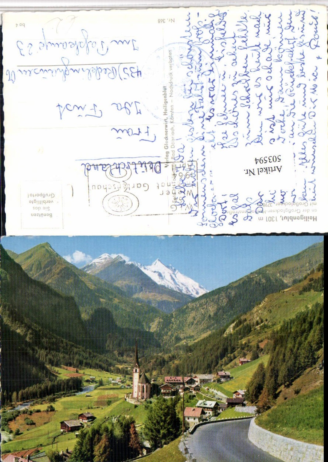 503594, Heiligenblut Total view with Großglockner mountain backdrop