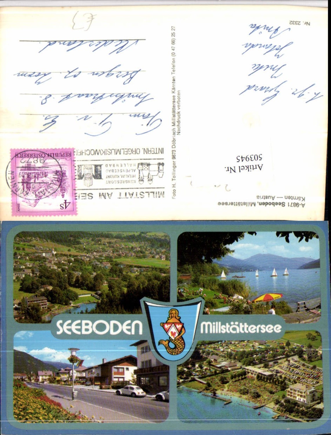503945, Seeboden am Millstättersee Total beach multi-view map
