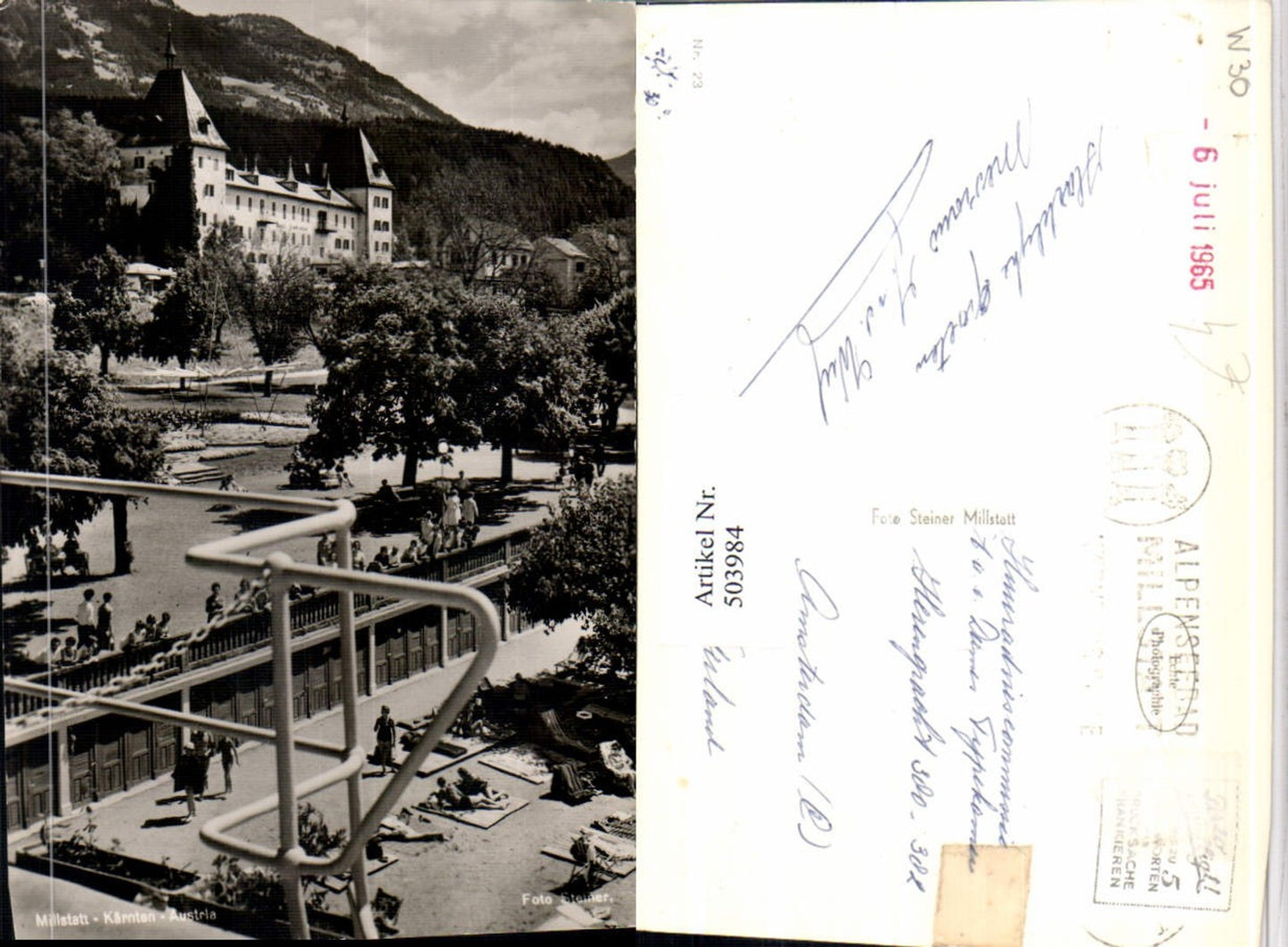 503984, Millstatt am See Strandbad Promenade Stift