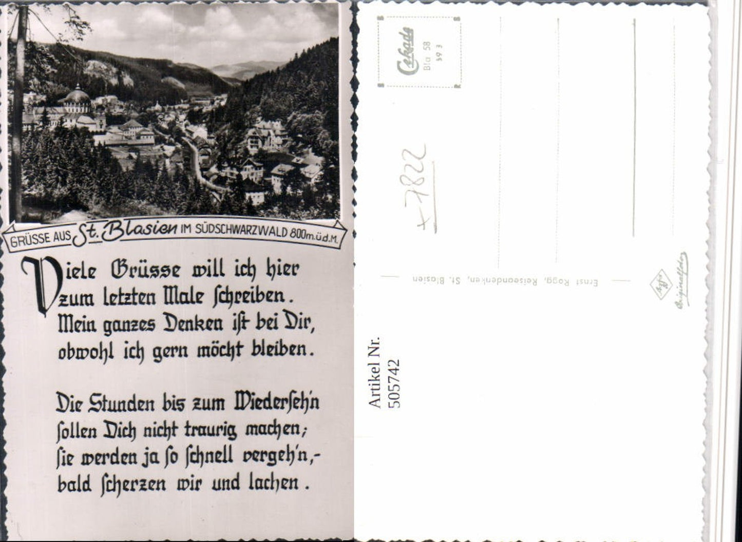505742, St. Blasien in the Black Forest Total poem text
