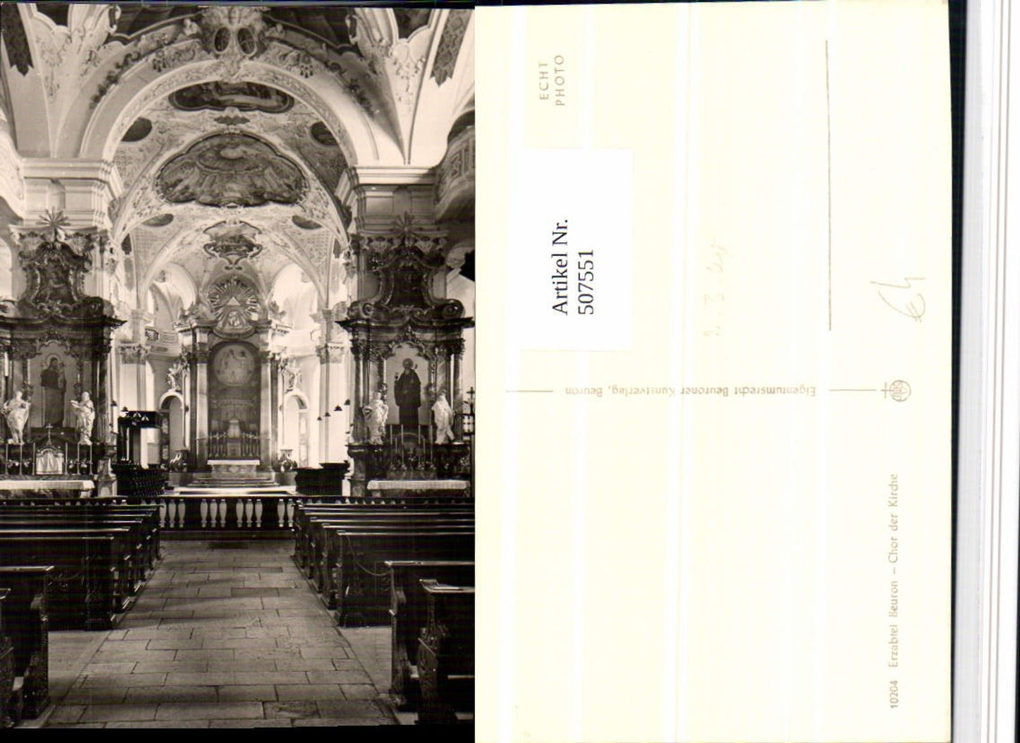 507551, Beuron Archabbey Choir of the Church Interior view