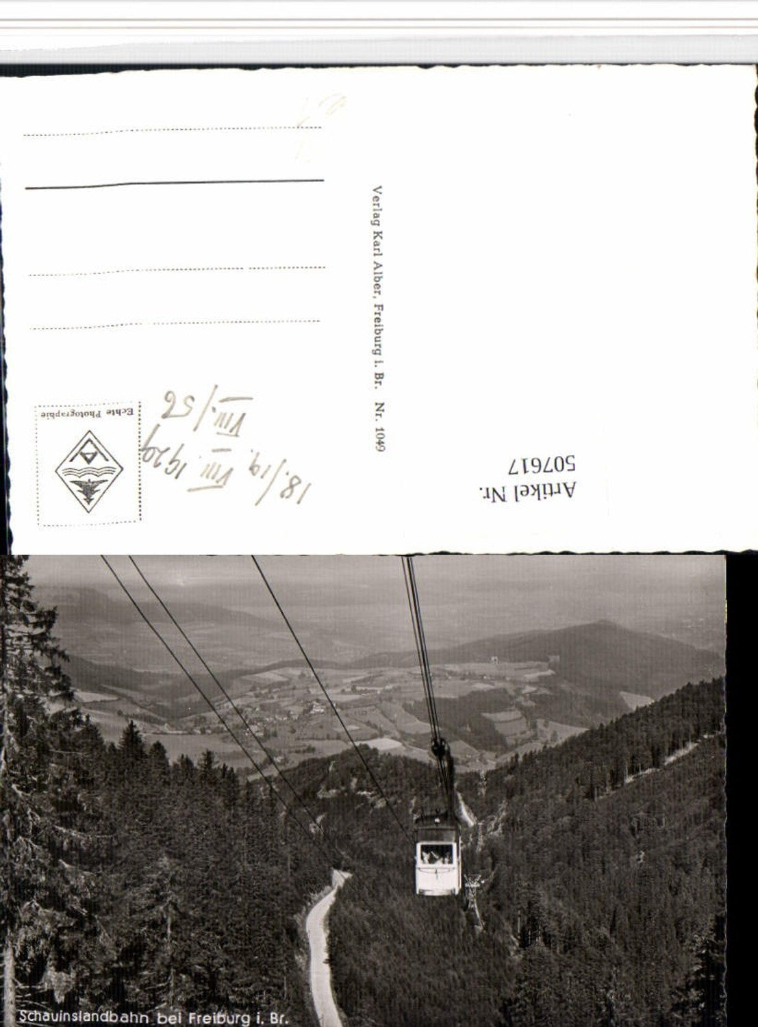 507617,Schauinslandbahn Seilbahn b. Freiburg im Breisgau