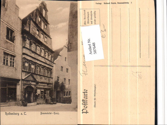 507648, Rothenburg ob der Tauber, Master Builder's House