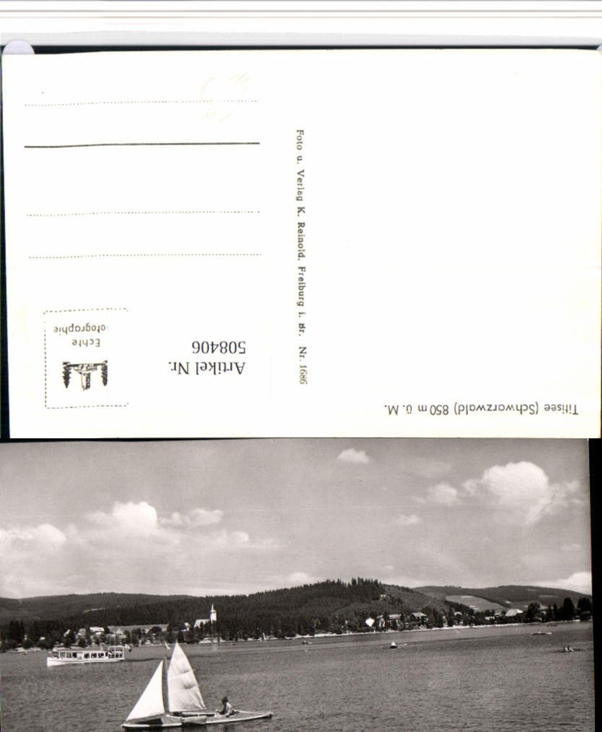 508406,Titisee im Schwarzwald See Segelboot Boote