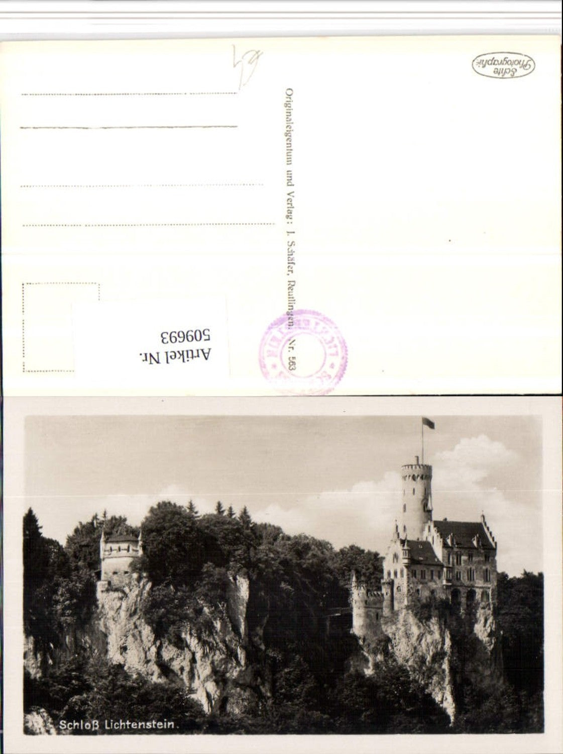 509693,Schloss Lichtenstein b. Honau Lichtenstein