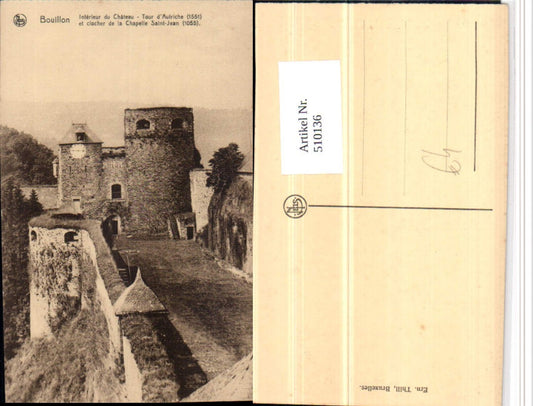 510136,Belgium Bouillon Chateau Tour Autriche Ruine Turm