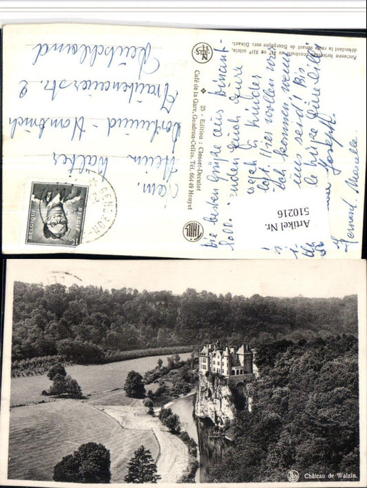510216,Belgium Dinant Chateau de Walzin Schloss Landschaft