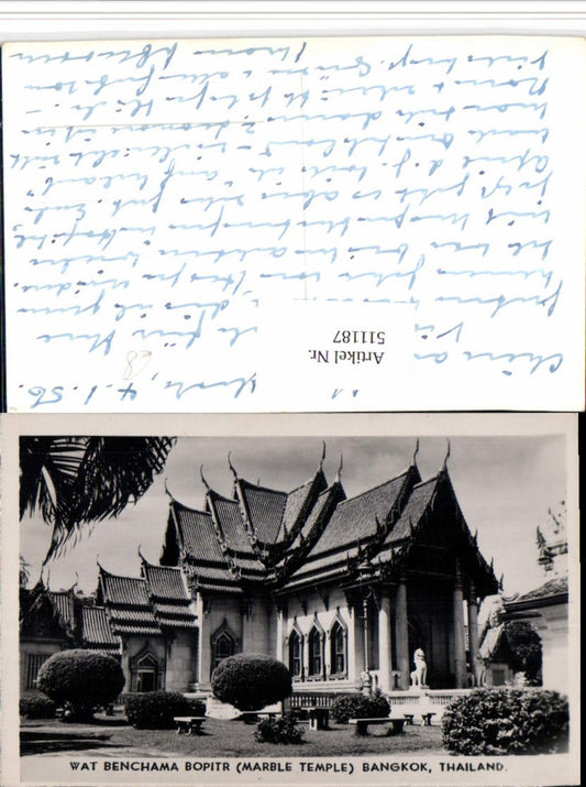 511187,Thailand Bangkok Wat Benchama Bopitr Marble Temple Temple