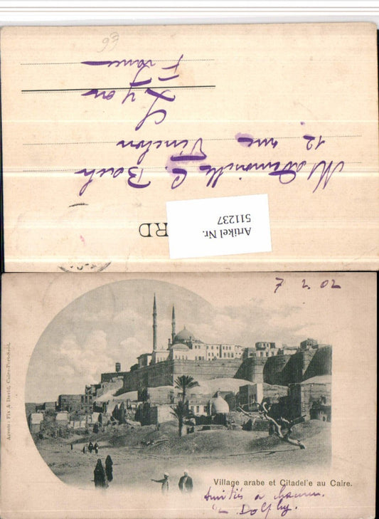 511237,Egypt Village arabe and citadel au Caire Partial view of the mosque