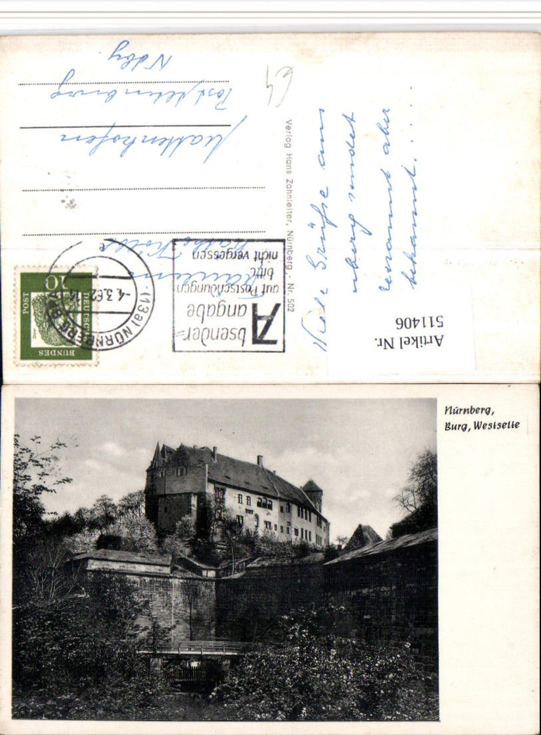 511406,Nürnberg Burg Westseite