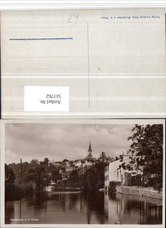 511762,Waidhofen an d. Thaya Teilansicht Fluss