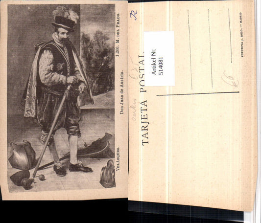 514081,Künstler AK Velazqeuz Don Juan de Austria Ritter Adel