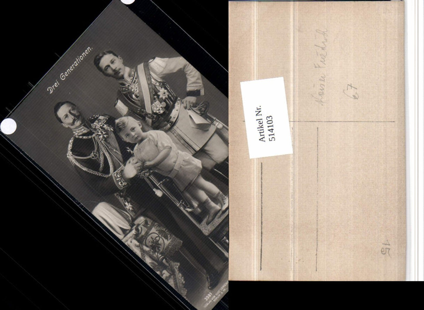 514103, Three Generations of Emperor Frederick, Nobility, Monarchy