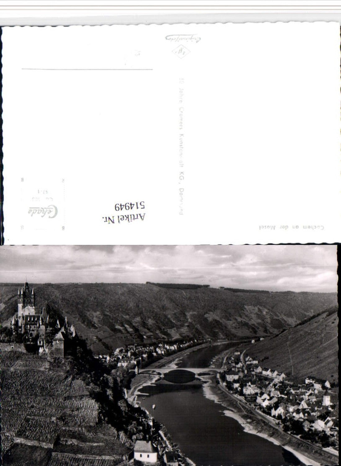 514949, Cochem on the Moselle River Total river castle