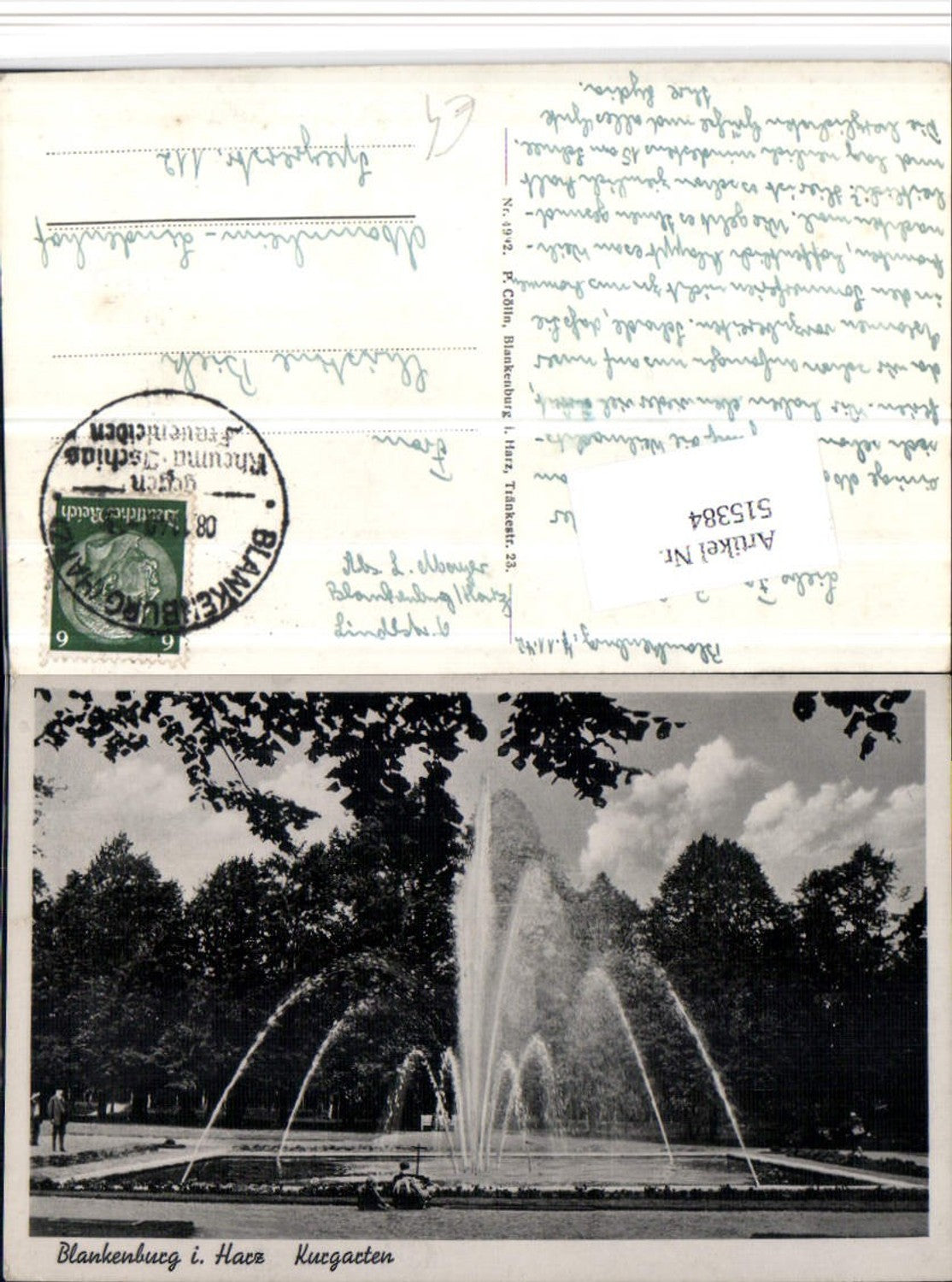 515384, Blankenburg im Harz, spa gardens, fountain