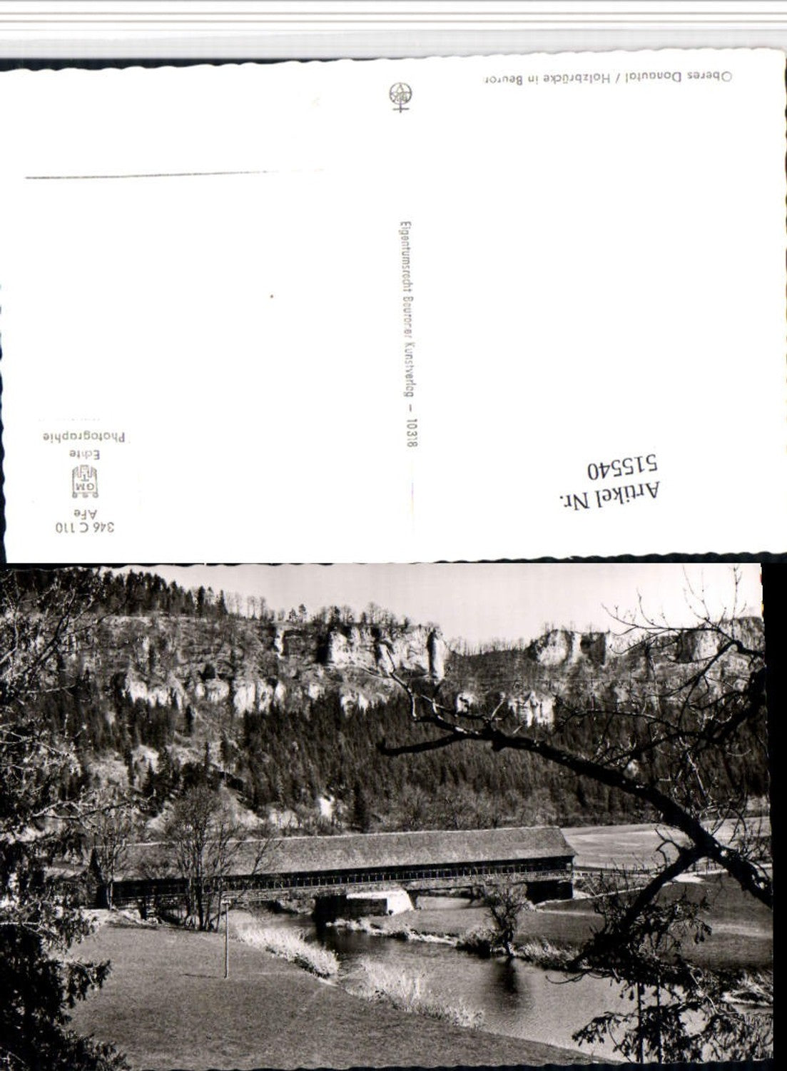 515540, Upper Danube Valley, wooden bridge, bridge near Beuron