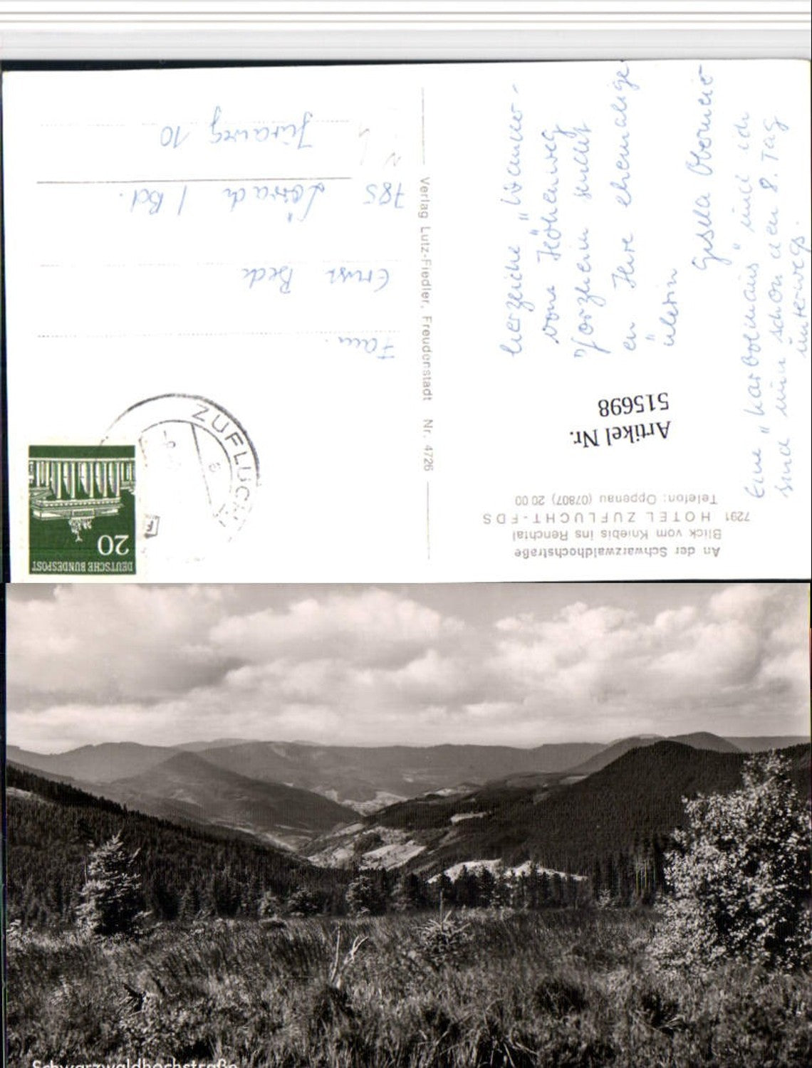 515698, Black Forest High Road near Oppenau, landscape