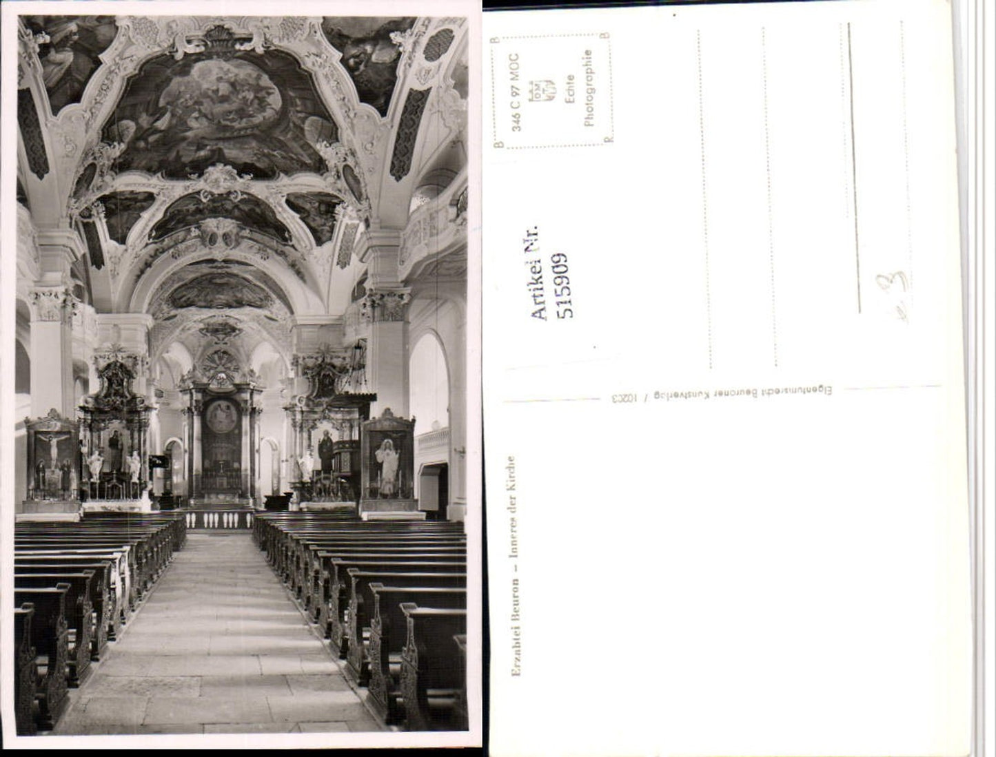 515909, Beuron Abbey Church Interior view
