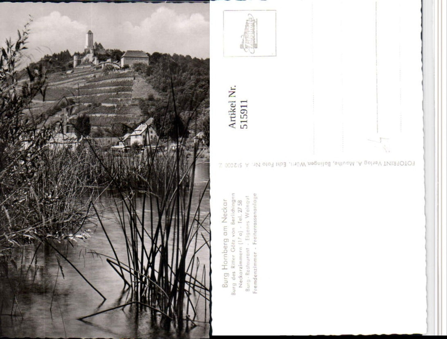 515911, Hornberg Castle on the Neckar River near Neckarzimmern